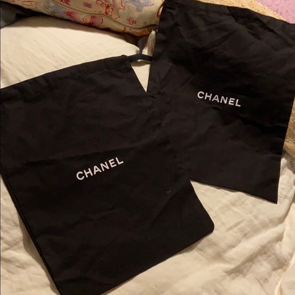 CHANEL Handbags - 2 Authentic Chanel Black Dust Cover / Dust Bag
